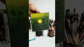 Bloom in the Shadows | Mini Acrylic Painting | Easy Acrylic Painting Tutorial | Sakrin's Quest