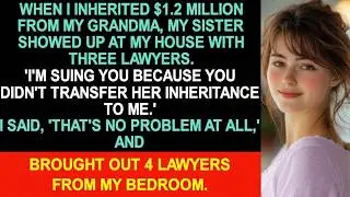 When I inherited $1.2 million from my grandmother, my sister showed up at my house with 3 lawyers.