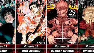 All Manga Volume Covers in Jujutsu Kaisen