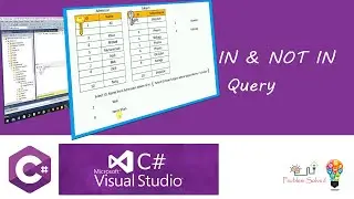 In and NOT IN query in very easy steps| Diagrammatically+ practically implemented
