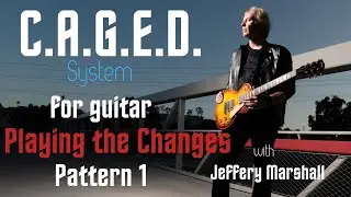 Chord Tone Training - 1-4-5 Major in CAGED System - Pattern 1 - Guitar Lesson