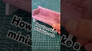 How To Make A Miniature Sofa #diy #miniature #craft #handmade