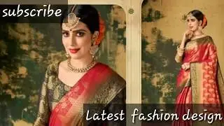 Designer wedding sarees 2019 /Stylish saree designs/new party wear/embroidered saree blouses