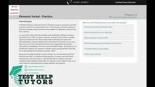 TalentQ Korn Ferry Elements Verbal Question 4 Collective Buying trends is described - Aptitude Test