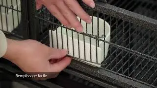 Yaheetech Cage d'elevage pour Oiseaux avec Deux Espaces Divis&eacute;s Cage  95 x 45 x 105 cm