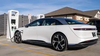 Production Lucid Air Brief Charging Test on Electrify America