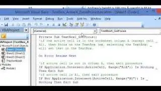 ActiveX Text Box Event Procedure in Excel VBA