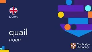 How to pronounce quail | British English and American English pronunciation