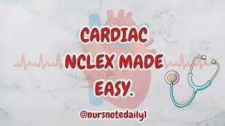 Cardiac Emergencies NCLEX Crash Course (EKG + Chest Pain + Shock + Nitro) ✅