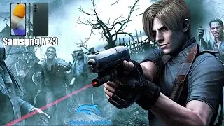 Samsung M23 rodando Resident Evil 4 de Gamecube