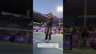 Rishabh Pant supports World Tennis League with his flamboyant energy, what a smashing entry 🔥🤩
