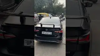 Volkswagen Virtus customised monster spoiler || Virtus 1.5 Black Matte PPF || Virtus Road Presence |