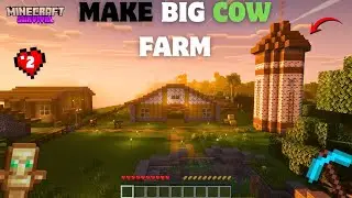 Make Big Cow Farm In MY VILLAGE ! Minecraft Forever Series | Ep-02