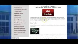 Open, Closed and Cancelled Classes (Student Series)