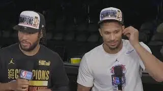 Josh Hart & Jaylen Brunson PostGame Interview | San Antonio Spurs vs New York Knicks