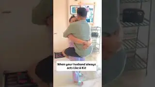 Indian wife lift and carry her husband | #stronggirl #cutecouple #liftcarry