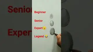 #Beginner #Senior #Expert #Legend drawing #Egg drawing #pencil shading #shorts