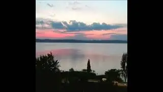 🌅 Naplemente a Balatonn&aacute;l.🤩 #drone #hungary #sunset @zozek77