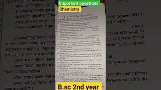 important questions B.sc 2nd year  chemistry of d-and f-block elements #science #chemistry #shorts