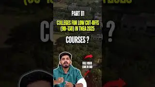 🎯 TNEA 2025 | Best Engineering Colleges for 90&ndash;130 Cutoff | Round 1 Choice Filling Guide!