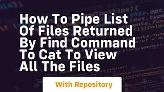 how to pipe list of files returned by find command to cat to view all the files