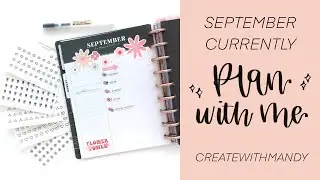 Plan with Me // September Currently Spread // The Happy Planner