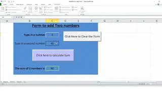 VBA code to clear contents of Excel form