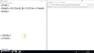 Create a simple HTML webpage using notepad.