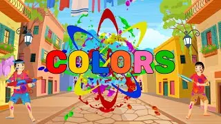 Learn Colors with Spelling (Holi Special)