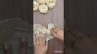 Brown Paper Making Easy and Beautiful Rose🌹#shorts #craftideas #rose #papercraft #paperflower #diy