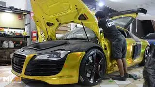 Gold Wrap Audi R8 - MK91