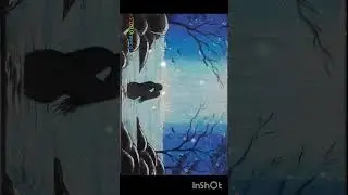 සිලි සිලි ශීතල ඇල්ලේ.../shorts /moonlight scenery #shorts #moonlightscenerydrawing #art #drawing
