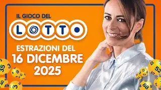 Estrazione in diretta del Gioco del Lotto e del Simbolotto di marted&igrave; 16 Dicembre 2025