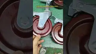 Medium grip ring stem casters 5inch heat resistant casters with brakes oven special caster wheel