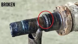 Truck Broken Axle Repair Rear Axle Tube Repair Work Broken Crown Pinion How to Make a New One