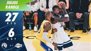 Julius Randle Scores Playoff Career High 27 Points Against Lakers | 04.22.25