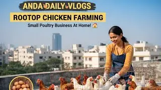 Small Poultry Farming Business Idea At Home | Chicken Farming At Rooftop | anda daily vlogs