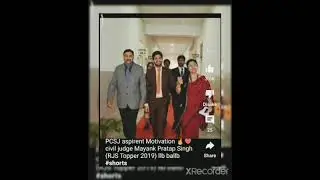 pcsj asprient motivational,,, civil judge Mayank pratap singh RJS topper 2019