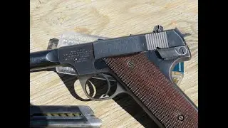 Hi Standard HD-Military 22 cal test fire.