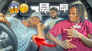 FALLING ASLEEP WHILE DRIVING PRANK ON JAZZ AND AMVRR!!