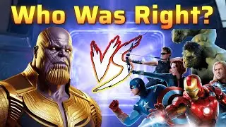 Thanos vs Avengers: Who was right?