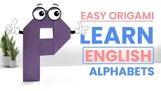 Origami Letter P | Easy ORIGAMI Alphabet P | DIY ABC Origami #alphabet #papercraft