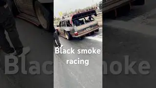 Black smoke racing #Blacksmockracing #mercedes #fyp #foryou #elmia #drifting