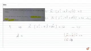 Find the distance between the planes ` vec r.(  2 hat i - 3 hat j + 6 hat k) - 4 = 0 and vec r...