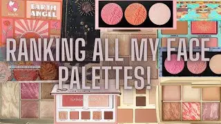 RANKING ALL OF MY FACE PALETTES!!! | PAT MCGRATH, NATASHA DENONA, HOURGLASS, & SO MUCH MORE!!