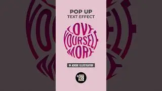 How to create pop up Text Effect logo in Adobe Illustrator. 