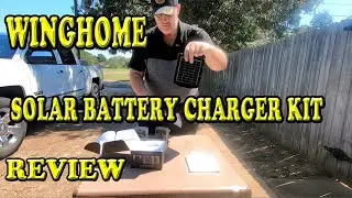 WingHome Solar Battery Charger Kit 12V 6V Unboxing Demonstration and Review