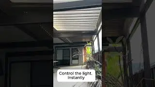 Control the light. Instantly #outdoorliving #pergola #vergola #home #shadesolutions #alfrescodesign