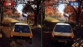 Dirt Rally 2 - Low vs Ultra Graphics Comparison (PC 1080P 60FPS)