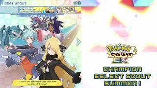 Pokemon Masters EX - Champion Select Scout Summons!